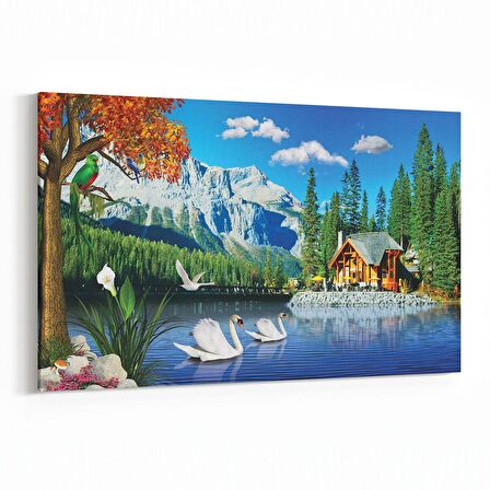 Olla 13649Y Doğa / Manzara Görseli Yatay Kanvas Tablo (Ölçü: 120X80)