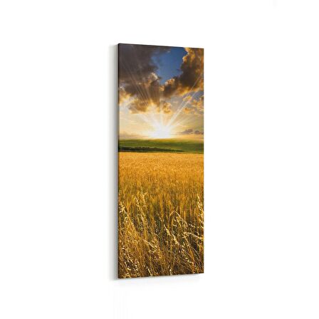 Olla 14569DI Doğa / Manzara Görseli Dikey İnce Kanvas Tablo (Ölçü: 40X120)