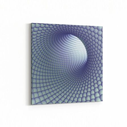 Olla 10224K Abstract Girdap Görsel Kare Kanvas Tablo (Ölçü: 30X30)