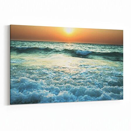 Olla 15976Y Günbatımı Görseli Yatay Kanvas Tablo (Ölçü: 30X20)