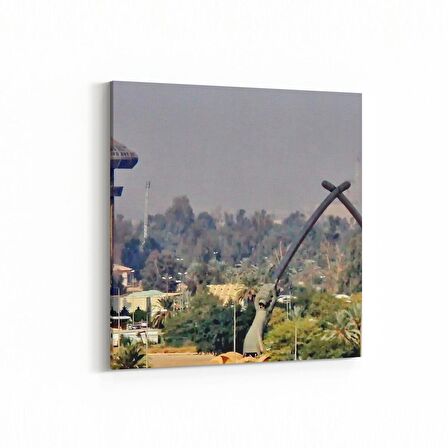 Olla 18625K4 Yapı Görseli Kare 4'lü Kanvas Tablo (Ölçü: 65X65)