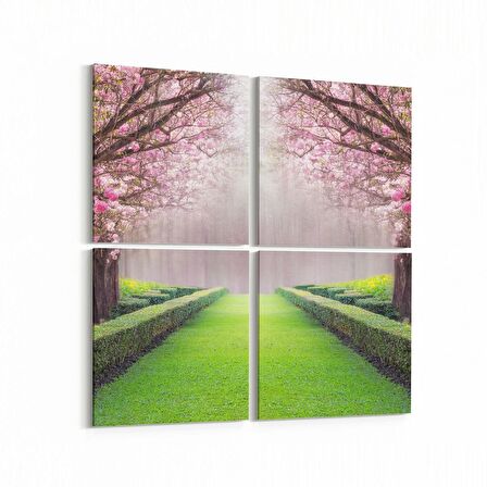 Olla 13848K4 Doğa / Manzara Görseli Kare 4'lü Kanvas Tablo (Ölçü: 125X125)