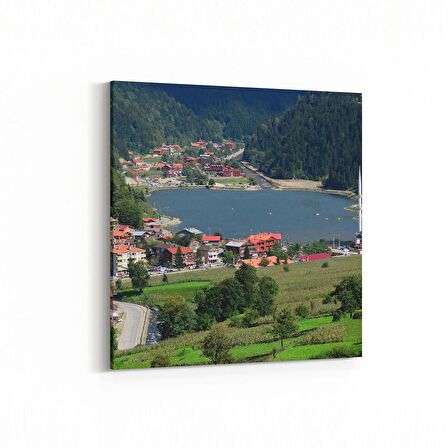 Olla 18889K4 Yapı Görseli Kare 4'lü Kanvas Tablo (Ölçü: 125X125)