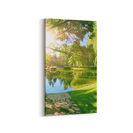 Olla 13651DD Doğa / Manzara Görseli Dikey Dar Kanvas Tablo (Ölçü: 40X80)