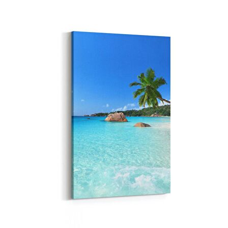 Olla 16400D Kumsal / Sahil Görseli Dikey Kanvas Tablo (Ölçü: 60X90)
