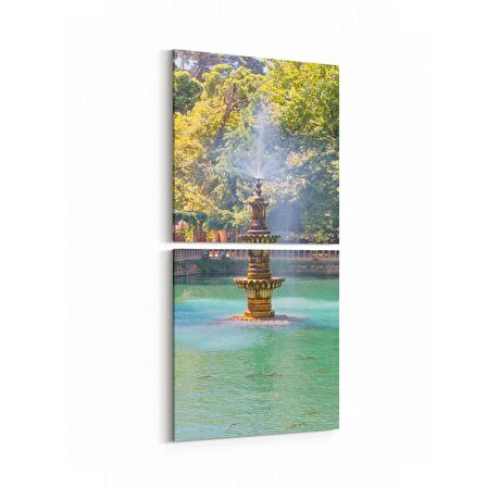 Olla 18774KD Yapı Görseli Kare 2'li Dikey Kanvas Tablo (Ölçü: 30X65)