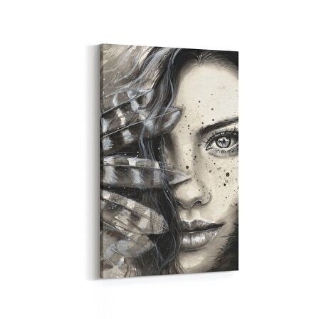 Olla 16319D Kuaför / Berber Görseli Dikey Kanvas Tablo (Ölçü: 100X150)