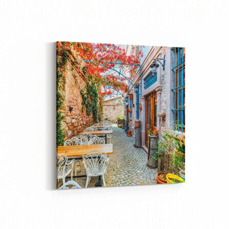 Olla 18032K4 Yapı Görseli Kare 4'lü Kanvas Tablo (Ölçü: 105X105)