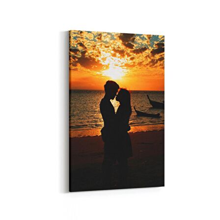 Olla 15948D Günbatımı Görseli Dikey Kanvas Tablo (Ölçü: 20X30)