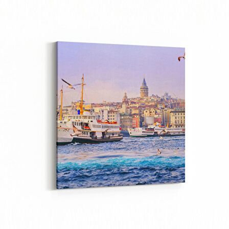 Olla 18340K Yapı Görseli Kare Kanvas Tablo (Ölçü: 25X25)