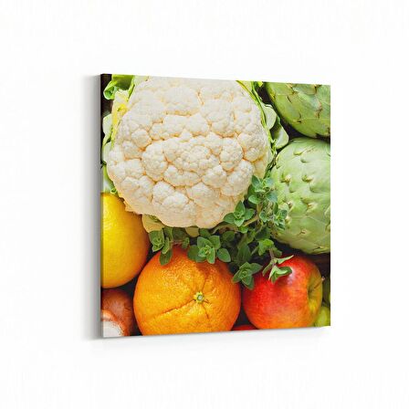 Olla 15255K Gıda Görseli Kare Kanvas Tablo (Ölçü: 25X25)