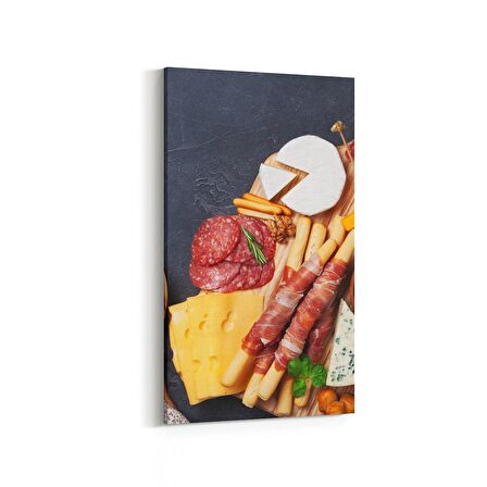 Olla 15065DD Gıda Görseli Dikey Dar Kanvas Tablo (Ölçü: 40X80)