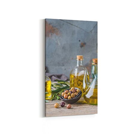 Olla 15015DD Gıda Görseli Dikey Dar Kanvas Tablo (Ölçü: 40X80)