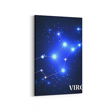 Olla 14743D Gece Gökyüzü Görseli Dikey Kanvas Tablo (Ölçü: 60X90)