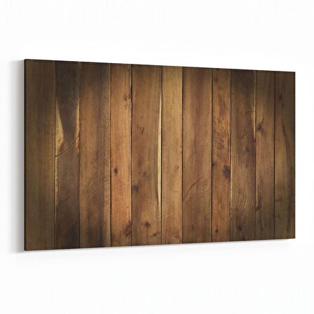 Olla 12048Y Ahşap Desen Görseli Yatay Kanvas Tablo (Ölçü: 150X100)