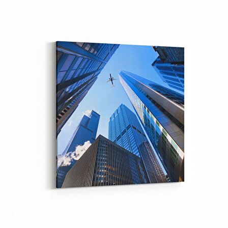 Olla 18078K Yapı Görseli Kare Kanvas Tablo (Ölçü: 60X60)