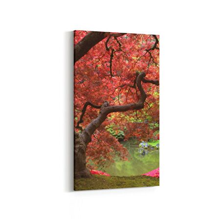 Olla 14222DD Doğa / Manzara Görseli Dikey Dar Kanvas Tablo (Ölçü: 30X60)