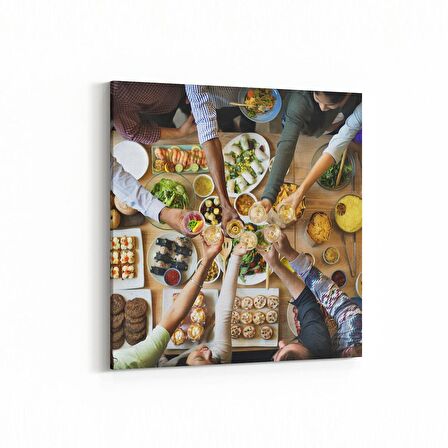 Olla 15180K Gıda Görseli Kare Kanvas Tablo (Ölçü: 25X25)