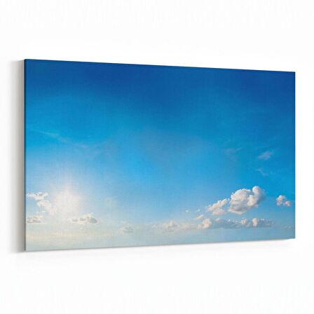 Olla 15688Y Gökyüzü Bulut Görseli  Yatay Kanvas Tablo (Ölçü: 90X60)