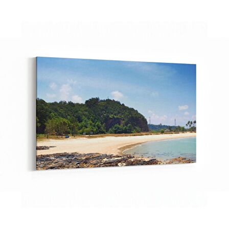Olla 16494Y Kumsal / Sahil Görseli Yatay Kanvas Tablo (Ölçü: 120X80)