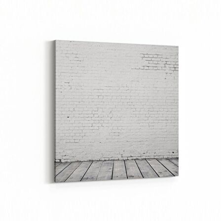 Olla 17346K Taş / Tuğla Görseli Kare Kanvas Tablo (Ölçü: 30X30)