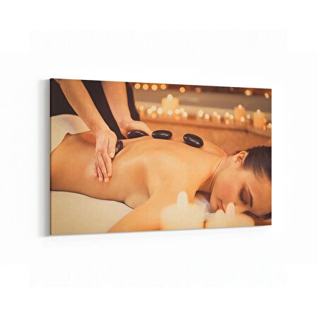 Olla 17098Y Spa / Masaj Görseli Yatay Kanvas Tablo (Ölçü: 150X100)