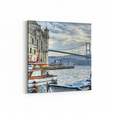 Olla 18812K4 Yapı Görseli Kare 4'lü Kanvas Tablo (Ölçü: 125X125)