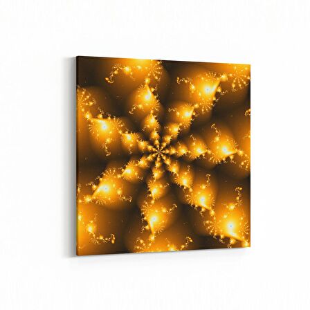 Olla 10313K Abstract Görsel Kare Kanvas Tablo (Ölçü: 25X25)