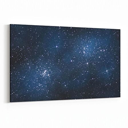 Olla 14811Y Gece Gökyüzü Görseli Yatay Kanvas Tablo (Ölçü: 45X30)