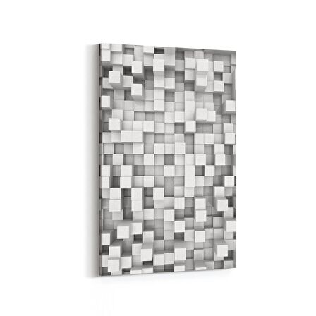 Olla 10052D Abstract 3 Boyut Görsel Dikey Kanvas Tablo (Ölçü: 70X105)