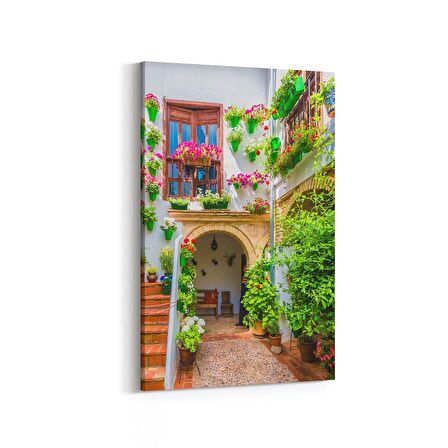 Olla 18726D Yapı Görseli Dikey Kanvas Tablo (Ölçü: 100X150)