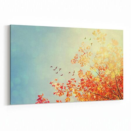 Olla 10710Y Ağaç Görseli Yatay Kanvas Tablo (Ölçü: 120X80)