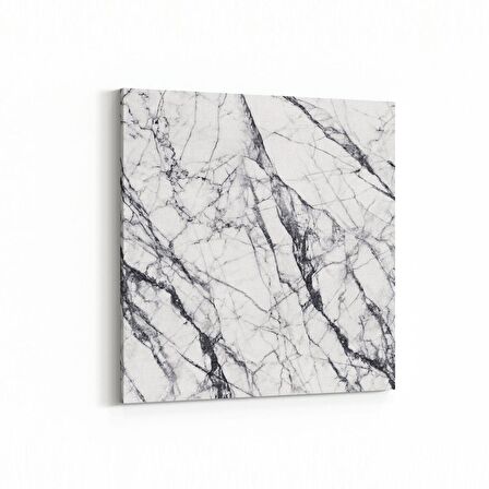 Olla 16724K Mermer Desen Görsel Kare Kanvas Tablo (Ölçü: 30X30)
