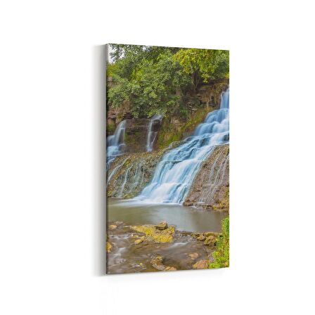 Olla 14151DD Doğa / Manzara Görseli Dikey Dar Kanvas Tablo (Ölçü: 30X60)