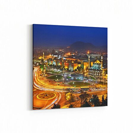 Olla 18887K Yapı Görseli Kare Kanvas Tablo (Ölçü: 40X40)