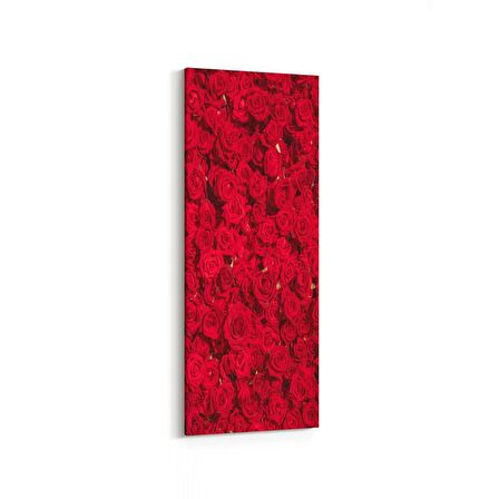 Olla 11639DI Çiçek Görseli Dikey İnce Kanvas Tablo (Ölçü: 40X120)