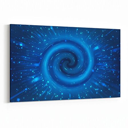 Olla 14730Y Gece Gökyüzü Görseli Yatay Kanvas Tablo (Ölçü: 120X80)