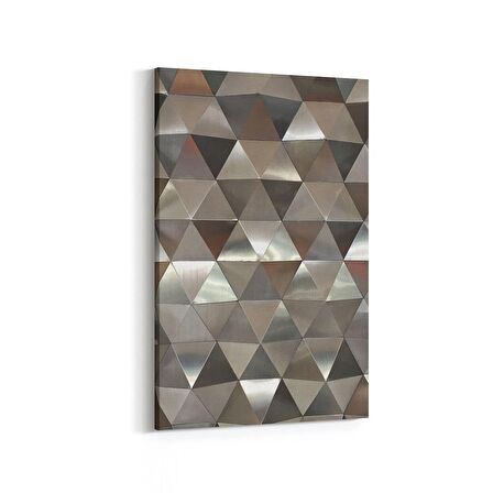 Olla 10032D Abstract 3 Boyut Görsel Dikey Kanvas Tablo (Ölçü: 20X30)