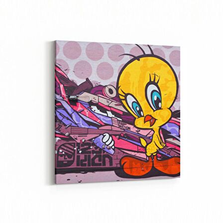 Olla 12765K Çocuk Odası Görseli Kare Kanvas Tablo (Ölçü: 60X60)