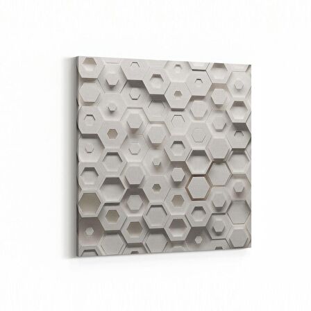 Olla 14945K Geometrik Desen Görseli Kare Kanvas Tablo (Ölçü: 25X25)