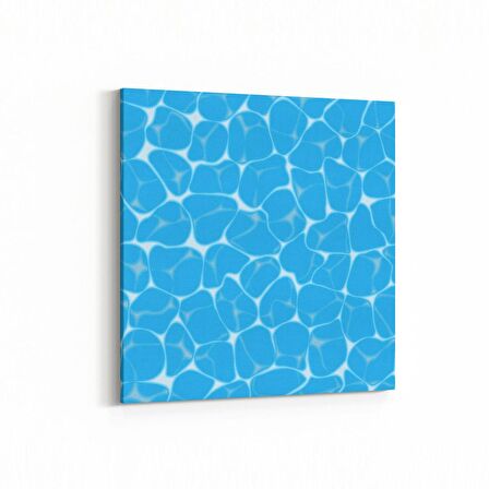 Olla 17237K Su / Damla Görseli Kare Kanvas Tablo (Ölçü: 25X25)