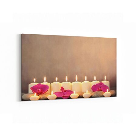 Olla 17038Y Spa / Masaj Görseli Yatay Kanvas Tablo (Ölçü: 120X80)