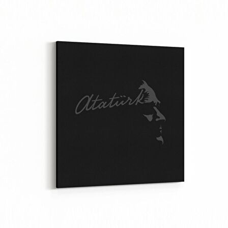 Olla 12407K Mustafa Kemal Atatürk Kare Kanvas Tablo (Ölçü: 70X70)