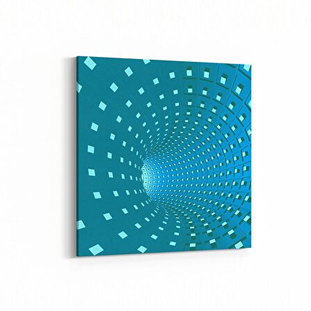 Olla 10252K Abstract Girdap Görsel Kare Kanvas Tablo (Ölçü: 25X25)