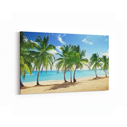 Olla 16448Y Kumsal / Sahil Görseli Yatay Kanvas Tablo (Ölçü: 150X100)