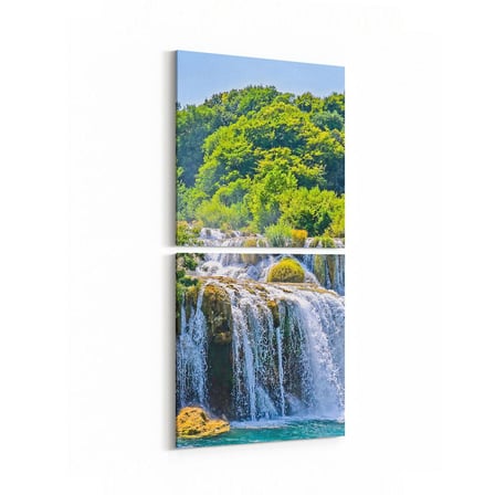 Olla 14310K2D Doğa / Manzara Görseli Kare 2'li Dikey Kanvas Tablo (Ölçü: 30X65)