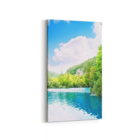Olla 13376DD Doğa / Manzara Görseli Dikey Dar Kanvas Tablo (Ölçü: 40X80)