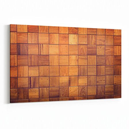 Olla 12032Y Ahşap Desen Görseli Yatay Kanvas Tablo (Ölçü: 30X20)