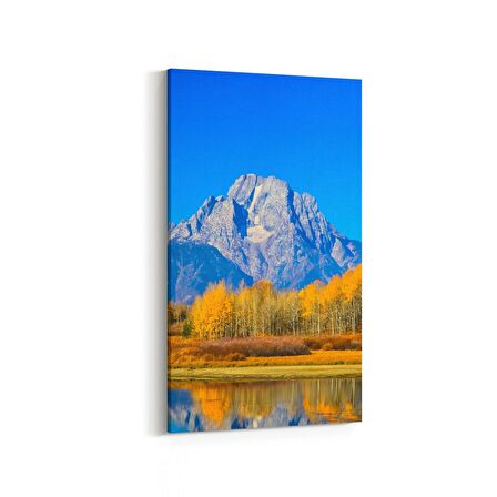 Olla 13667DD Doğa / Manzara Görseli Dikey Dar Kanvas Tablo (Ölçü: 40X80)