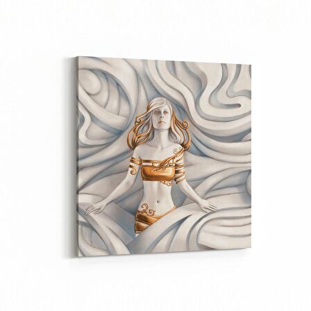 Olla 10009K 3 Boyut Görsel Kare Kanvas Tablo (Ölçü: 25X25)